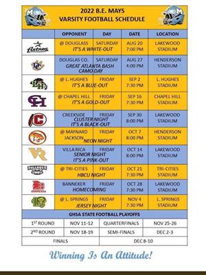 Football Schedule